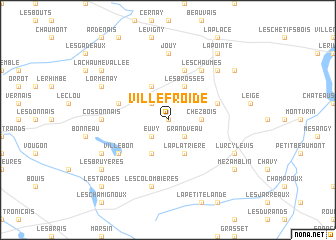 map of Villefroide
