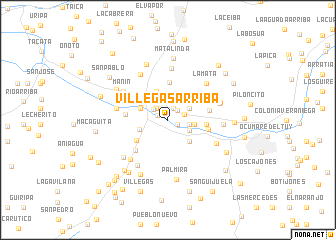 map of Villegas Arriba