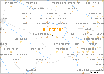 map of Villegenon