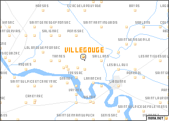 map of Villegouge