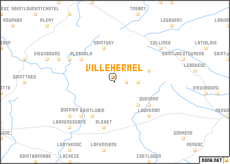 map of Ville Hermel