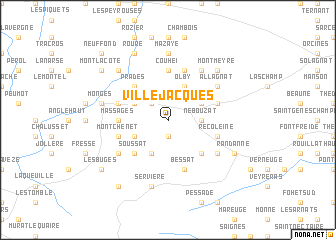 map of Villejacques