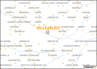 map of Villejaleix