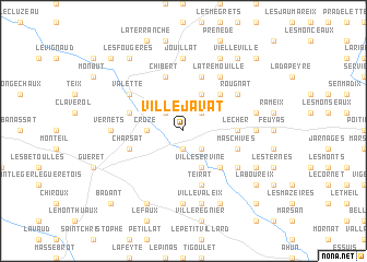 map of Villejavat