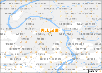 Villejuif  France  map nona net