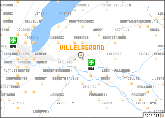 map of Ville-la-Grand