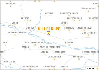 map of Villelaure