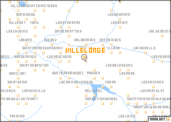 map of Villelonge