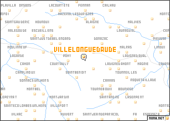 map of Villelongue-dʼAude