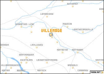 map of Villemade