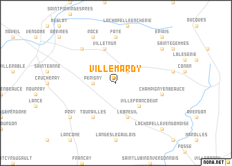 map of Villemardy