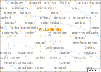 map of Villembray