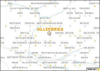 map of Villemoirieu