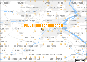 map of Villemoisson-sur-Orge