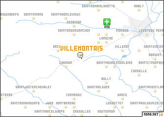 map of Villemontais