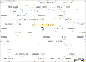 map of Villemontry