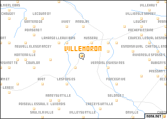 map of Villemoron