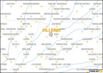 map of Villemur