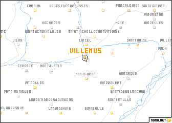 map of Villemus