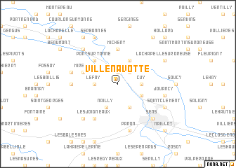 map of Villenavotte