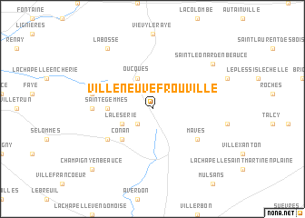 map of Villeneuve-Frouville