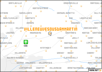 map of Villeneuve-sous-Dammartin