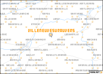 map of Villeneuve-sur-Auvers