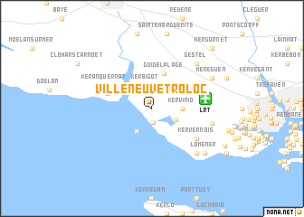 map of Villeneuve-Troloc