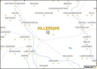 map of Villeneuve