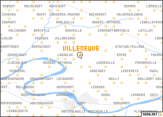 map of Villeneuve