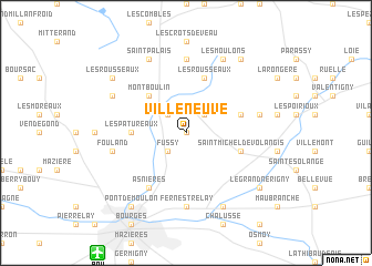 map of Villeneuve