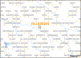 map of Villeneuve