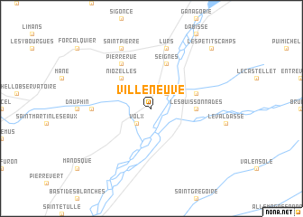 map of Villeneuve