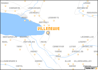 map of Villeneuve