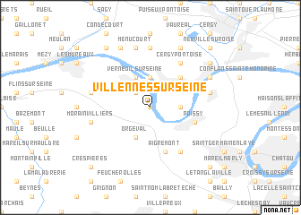 map of Villennes-sur-Seine