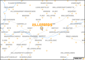 map of Villeparois