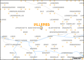 map of Villepied