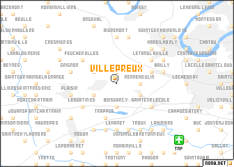 map of Villepreux