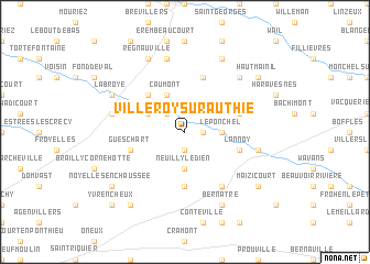 map of Villeroy-sur-Authie