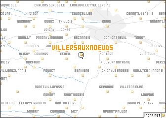 map of Villers-aux-Noeuds