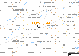 map of Villers-Bocage