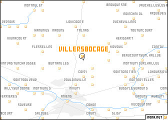 map of Villers-Bocage