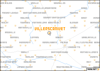map of Villers-Canivet
