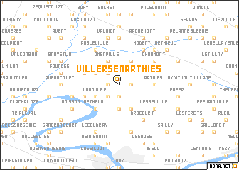 map of Villers-en-Arthies