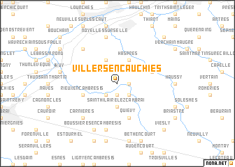 map of Villers-en-Cauchies