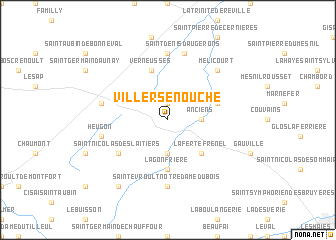 map of Villers-en-Ouche