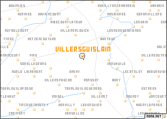 map of Villers-Guislain