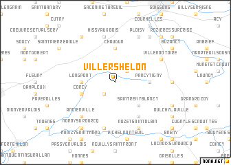 map of Villers-Hélon