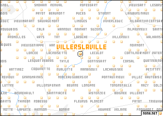 map of Villers-la-Ville