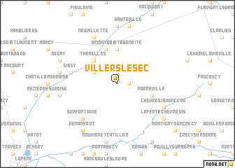 map of Villers-le-Sec